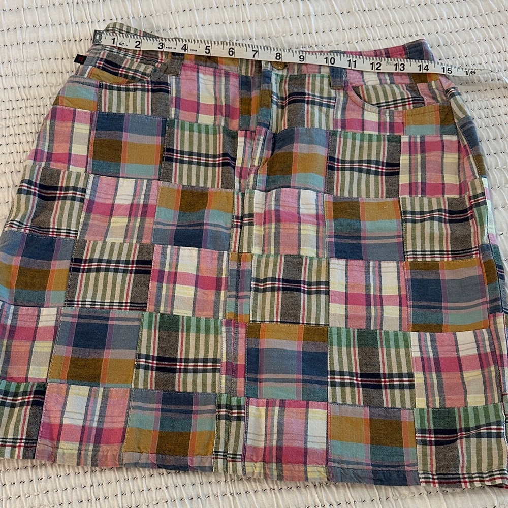 Ralph Lauren Colorful Patchwork Mini Skirt